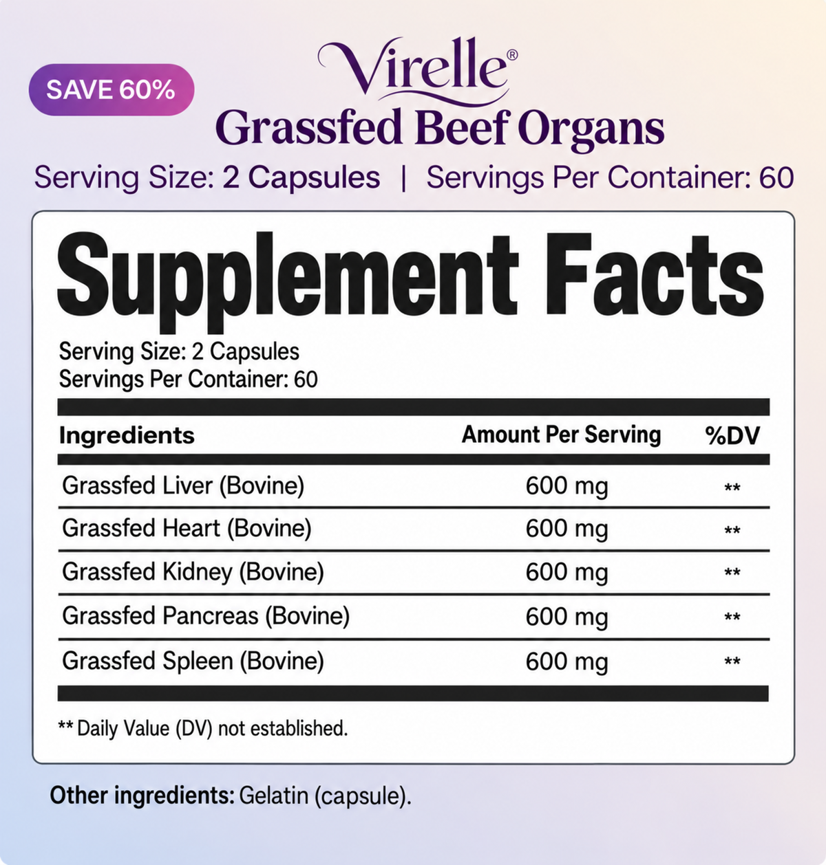 Virelle - Organ Supplements